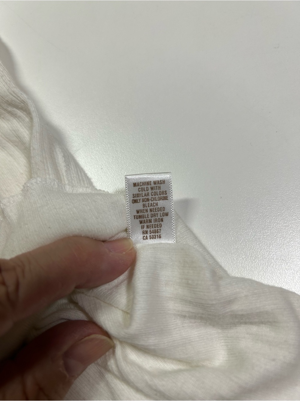 abercrombie kids Girl's M White Ribbed Short Sleeve Henley Snap Tee Vintage - Picture 6 of 9